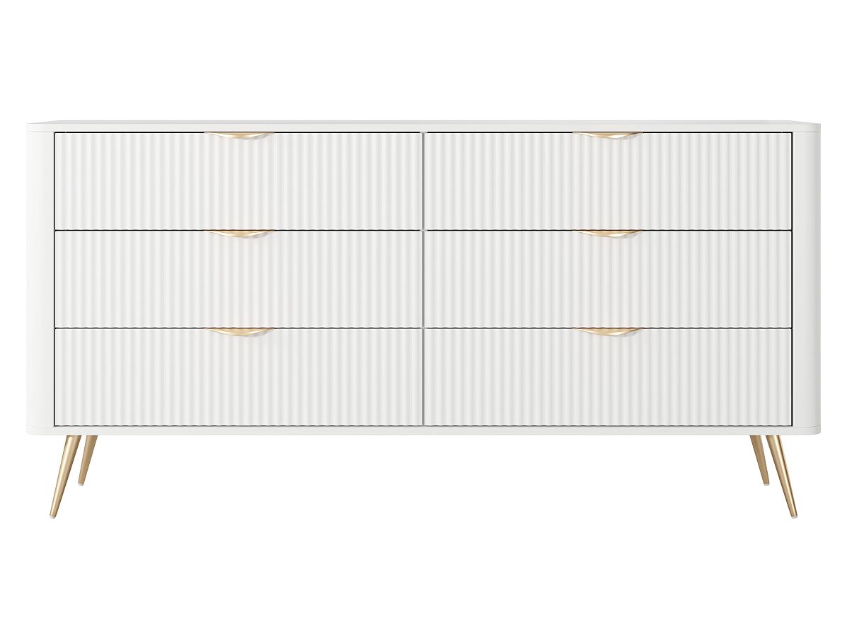 Συρταριέρα Lante Λευκό 163x81x38cm