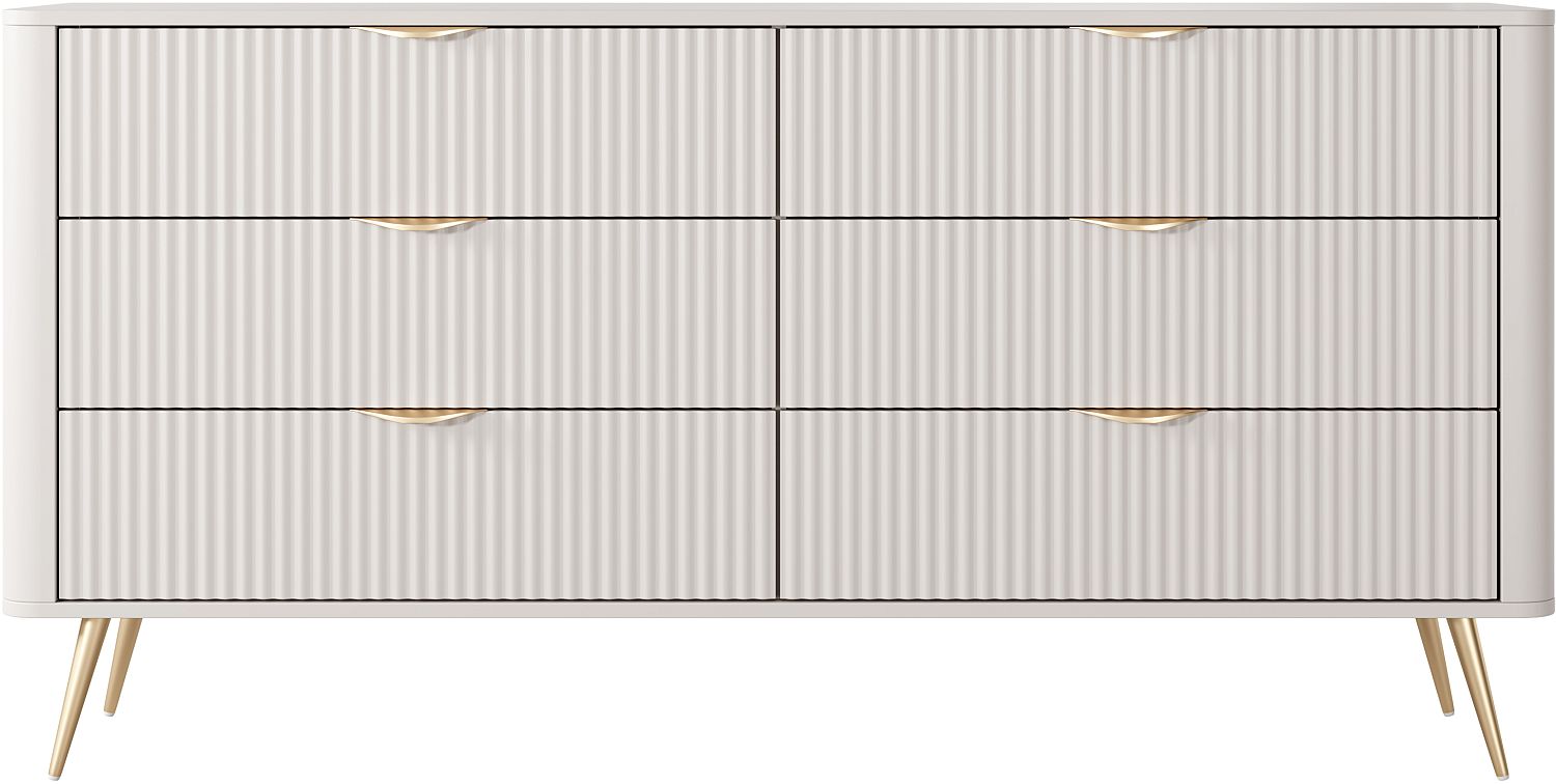 Lh-homefurniture Συρταριέρα Lante μπεζ 163x81x38cm L_LNT_37_bz Lh-homefurniture Συρταριέρα Lante μπεζ 163x81x38cm L_LNT_37_bz
