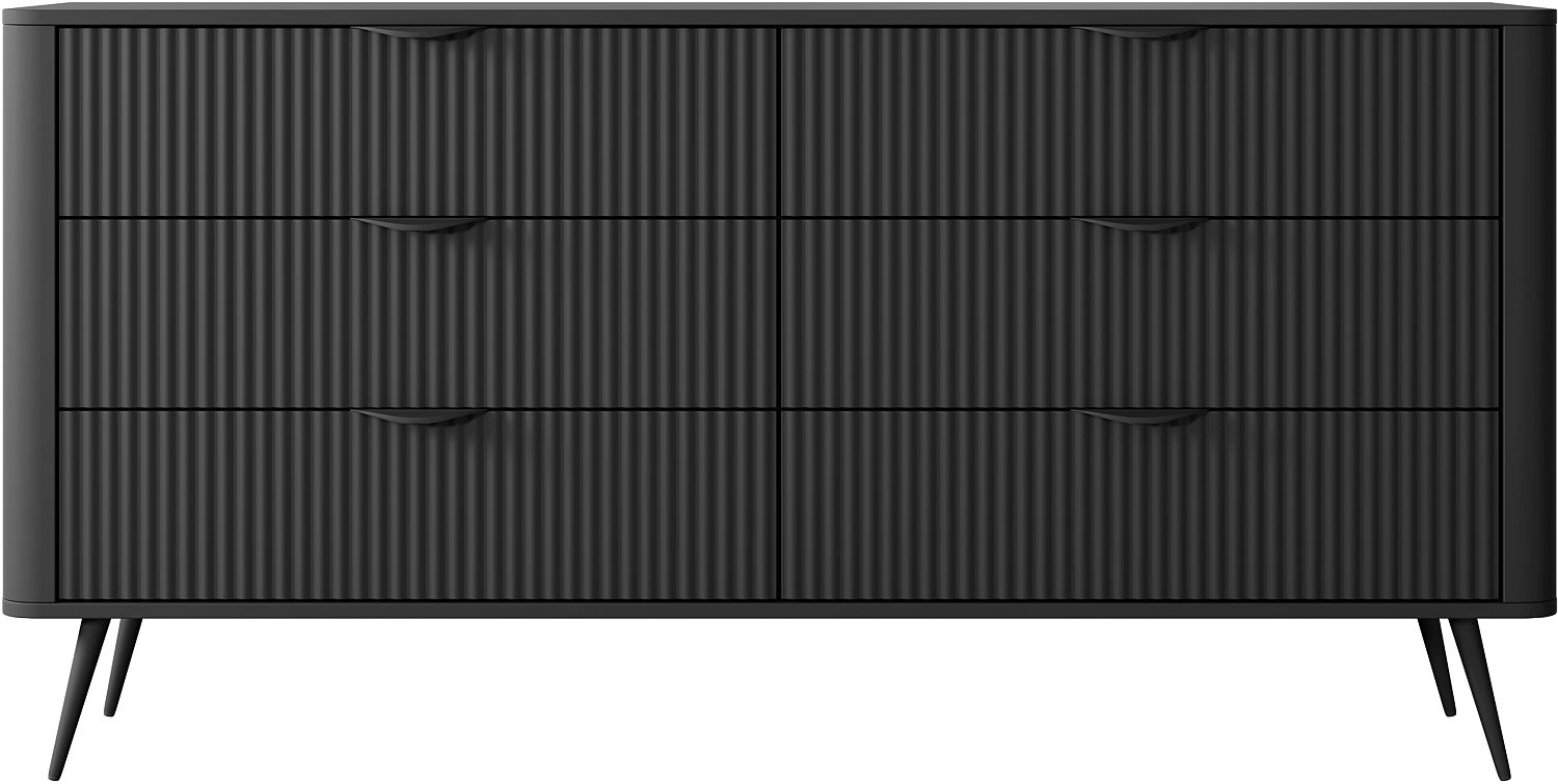 Συρταριέρα Lante Ανθρακί 163x81x38cm