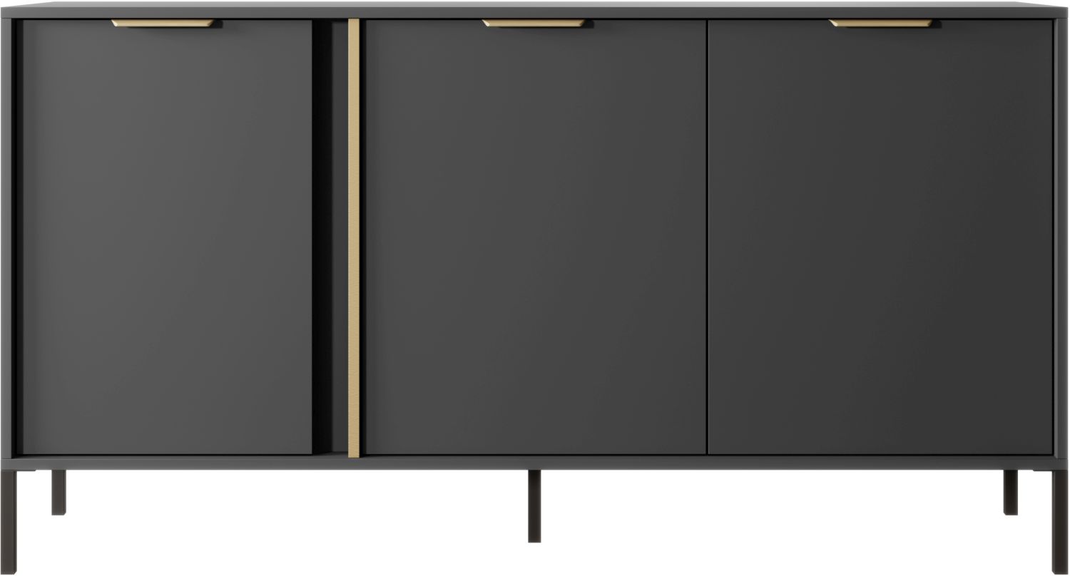 Lh-homefurniture Μπουφές Lars ανθρακί 153x81x40cm L_LARS_21_3d Lh-homefurniture Μπουφές Lars ανθρακί 153x81x40cm L_LARS_21_3d
