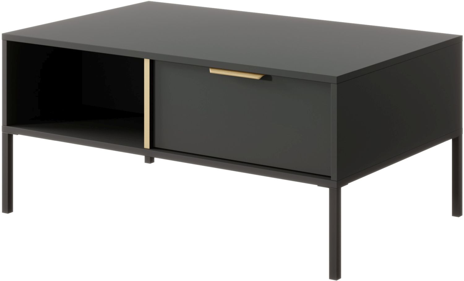 Lh-homefurniture Τραπεζάκι Lars Ανθρακί 97x45x60cm L_LARS_40 Lh-homefurniture Τραπεζάκι Lars Ανθρακί 97x45x60cm L_LARS_40