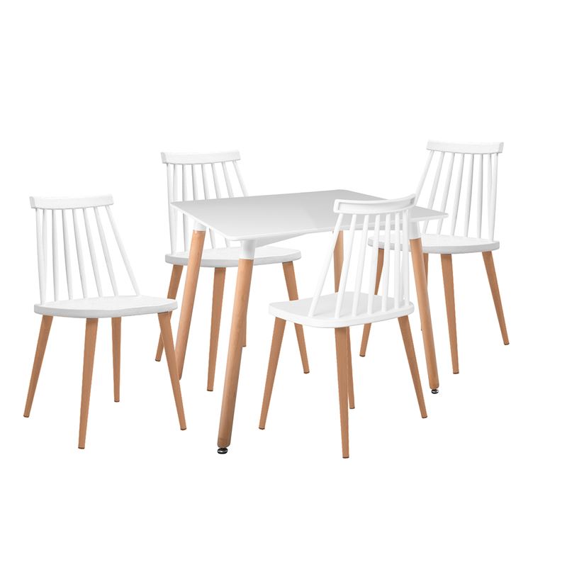 WOODWELL ΕΜ139,1S1LAVIDA-ART Τραπεζαρία: Τραπέζι 80×80 Οξιά/MDF + 4 Καρέκλες Μέταλλο Βαφή Φυσικό PP Άσπρο Table:80x80x73 Chair:43x48x77 ΕΜ139,1S1 WOODWELL ΕΜ139,1S1LAVIDA-ART Τραπεζαρία: Τραπέζι 80×80 Οξιά/MDF + 4 Καρέκλες Μέταλλο Βαφή Φυσικό PP Άσπρο Table:80x80x73 Chair:43x48x77 ΕΜ139,1S1