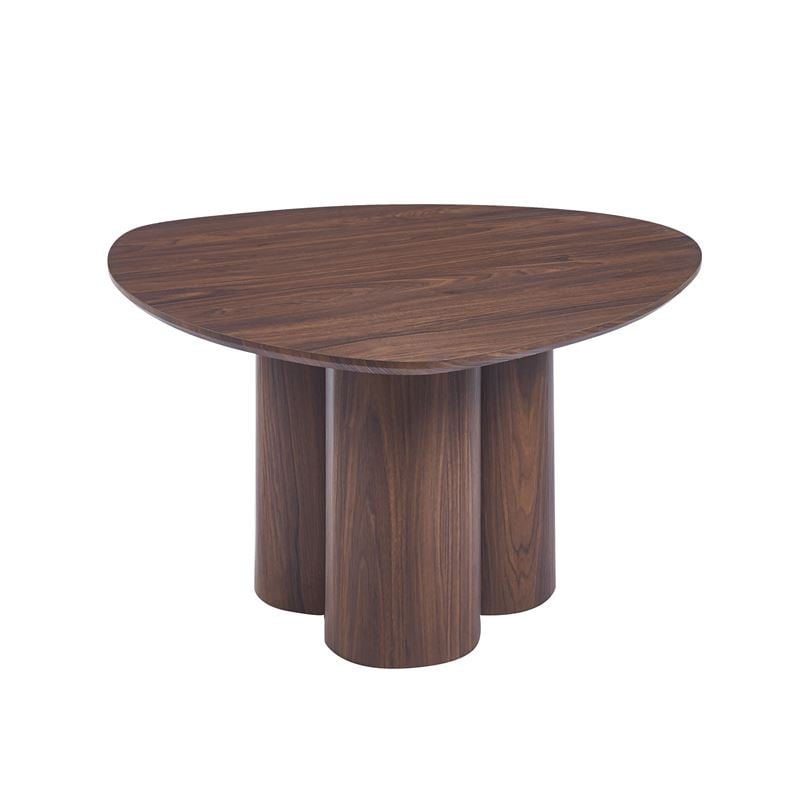 WOODWELL LEBRON Τραπεζάκι Σαλονιού-Καθιστικού, ΜDF Απόχρωση Καρυδί 80x80x45cm Ε7697,1