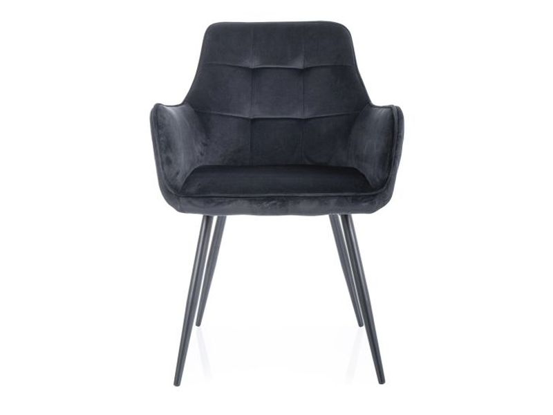 KRZESŁO LEMON VELVET CZARNY STELAŻ/CZARNY BLUVEL 19 DIOMMI-80-3734