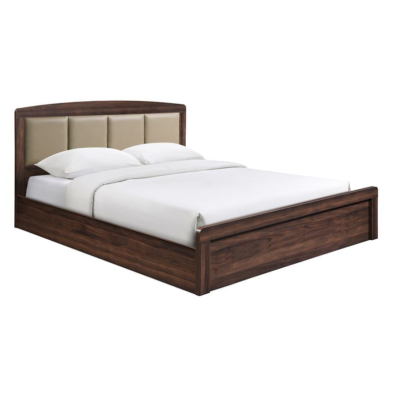 WOODWELL Ε73861,2CALIBER Κρεβάτι Διπλό για Στρώμα 150x200cm, Απόχρωση Καρυδί, Κεφαλάρι Pu Μπεζ 158x210x100cm Ε73861,2 WOODWELL Ε73861,2CALIBER Κρεβάτι Διπλό για Στρώμα 150x200cm, Απόχρωση Καρυδί, Κεφαλάρι Pu Μπεζ 158x210x100cm Ε73861,2