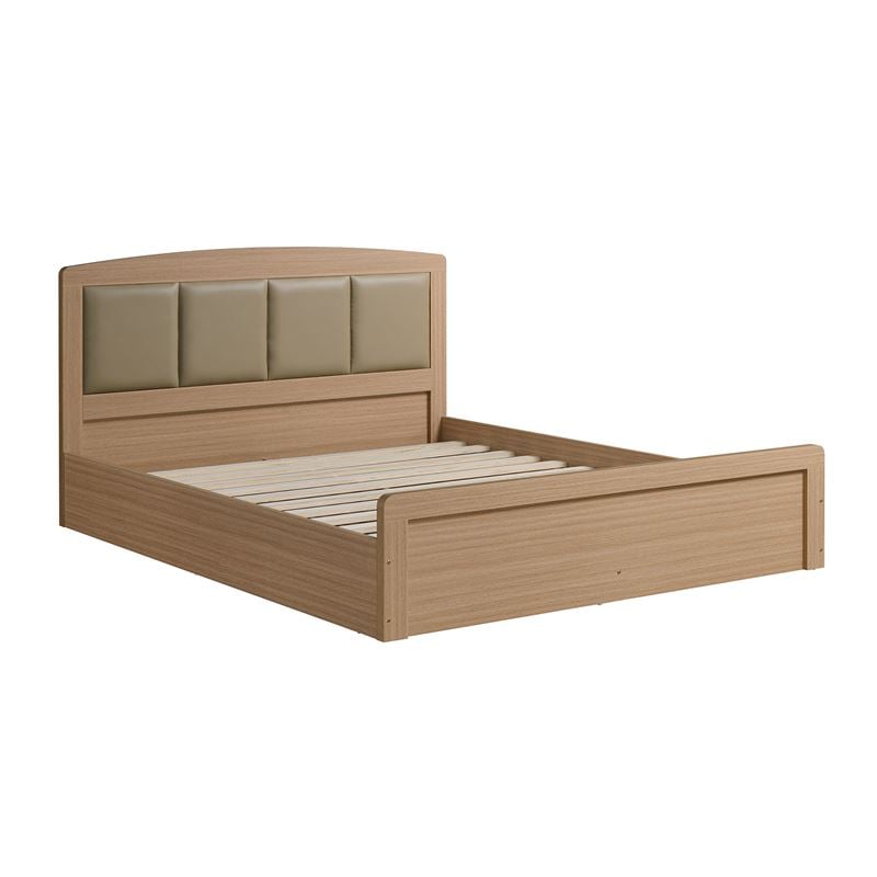 WOODWELL Ε73861CALIBER Κρεβάτι Διπλό για Στρώμα 150x200cm, Απόχρωση Sonoma Oak, Κεφαλάρι Pu Μπεζ 158x210x100cm Ε73861 WOODWELL Ε73861CALIBER Κρεβάτι Διπλό για Στρώμα 150x200cm, Απόχρωση Sonoma Oak, Κεφαλάρι Pu Μπεζ 158x210x100cm Ε73861