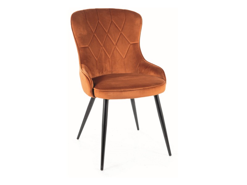 KRZESŁO LOTUS VELVET CZARNY STELAŻ/CYNAMON BLUVEL 4215 DIOMMI-80-2896 KRZESŁO LOTUS VELVET CZARNY STELAŻ/CYNAMON BLUVEL 4215 DIOMMI-80-2896