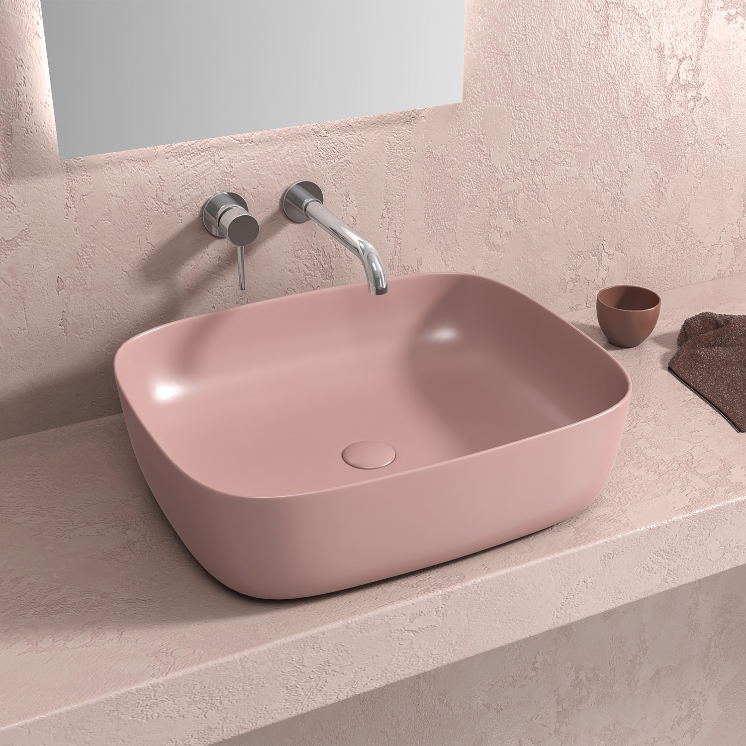 KARAG LT BASINS Νιπτήρας επικαθήμενος Rosa Matt LT 2143-MP KARAG 49×39,5x15cm KARAG-5206836685977 KARAG LT BASINS Νιπτήρας επικαθήμενος Rosa Matt LT 2143-MP KARAG 49×39,5x15cm KARAG-5206836685977
