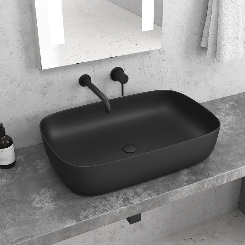 KARAG MILOS Νιπτήρας επικαθήμενος Black Matt LT 2143-PMB KARAG 60x39x14,5cm KARAG-5206836049588 KARAG MILOS Νιπτήρας επικαθήμενος Black Matt LT 2143-PMB KARAG 60x39x14,5cm KARAG-5206836049588
