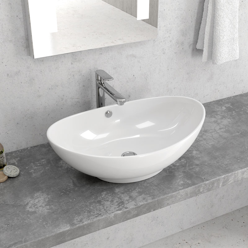 KARAG  LT BASINS Νιπτήρας επικαθήμενος LT 3076 KARAG 59x39x19,5cm KARAG-5206836100869