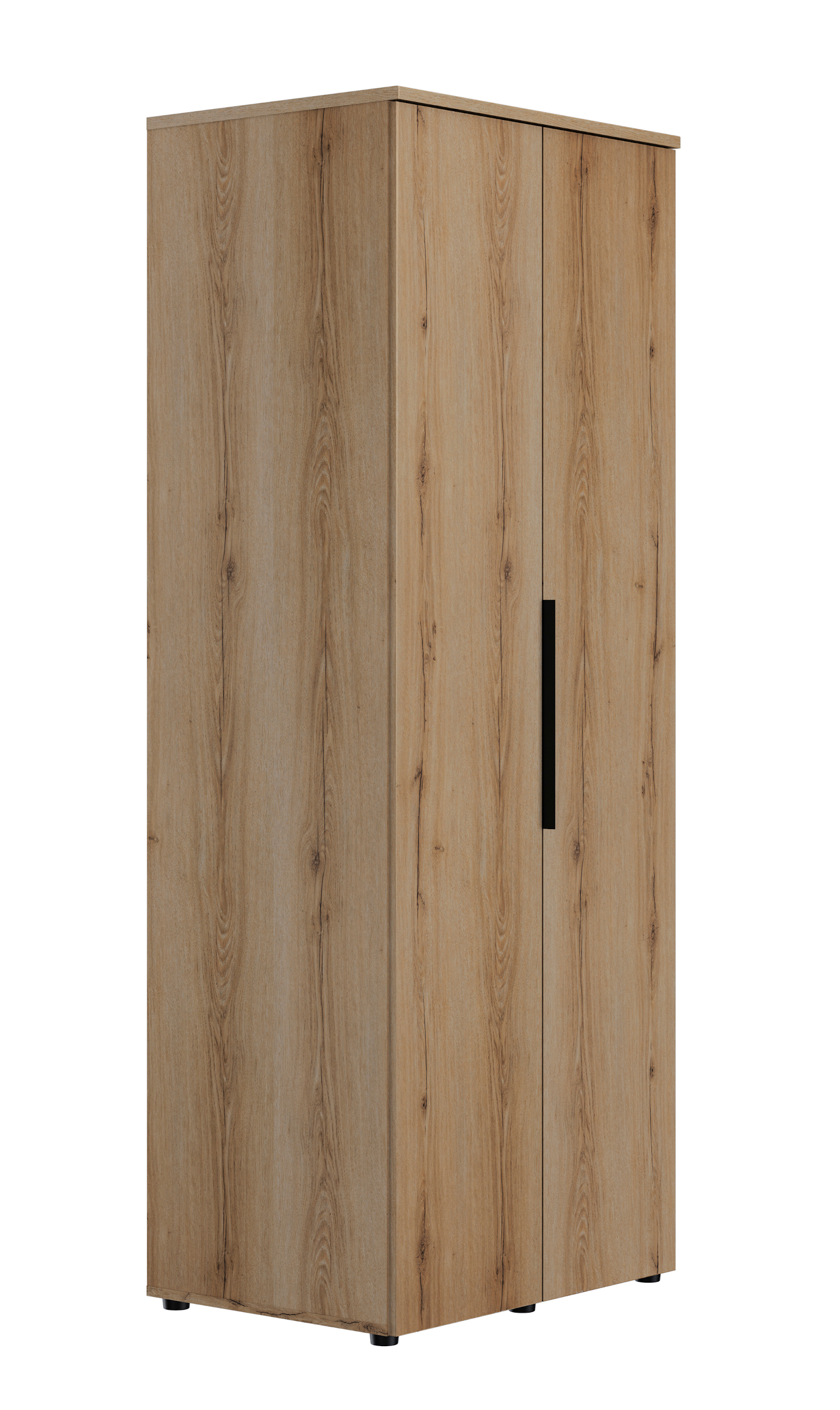 Insi Lucian ντουλάπα με δυο πόρτες 80x58x210εκ. Helvezia Oak 0181.GM61 Insi Lucian ντουλάπα με δυο πόρτες 80x58x210εκ. Helvezia Oak 0181.GM61