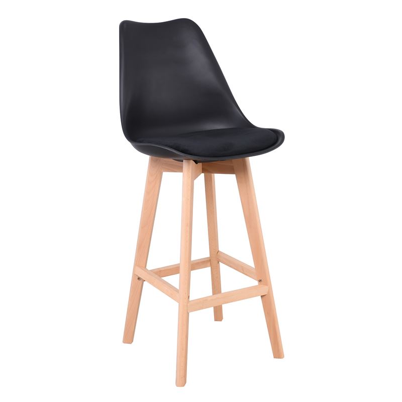 WOODWELL ΕΜ147,2VMARTIN Σκαμπό BAR Οξιά Φυσικό, Μαύρο PP & Ύφασμα Velure, Μονταρισμένη Ταπετσαρία 49x57x74/111cm ΕΜ147,2V WOODWELL ΕΜ147,2VMARTIN Σκαμπό BAR Οξιά Φυσικό, Μαύρο PP & Ύφασμα Velure, Μονταρισμένη Ταπετσαρία 49x57x74/111cm ΕΜ147,2V