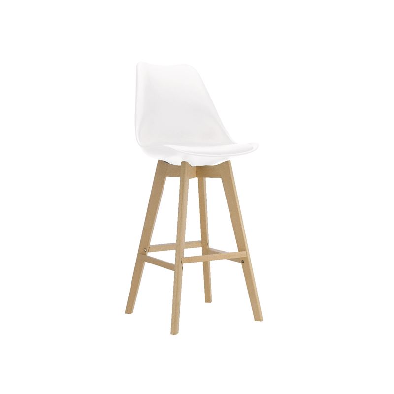 WOODWELL ΕΜ147,11MARTIN Σκαμπό BAR Οξιά Φυσικό, Κάθισμα Η.67cm, PP-Pu Άσπρο, Μονταρισμένη Ταπετσαρία 49x54x67/106cm ΕΜ147,11 WOODWELL ΕΜ147,11MARTIN Σκαμπό BAR Οξιά Φυσικό, Κάθισμα Η.67cm, PP-Pu Άσπρο, Μονταρισμένη Ταπετσαρία 49x54x67/106cm ΕΜ147,11