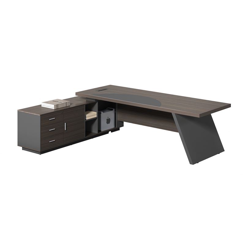 WOODWELL ΕΟ925,LMASTER Γραφείο Αριστερή Γωνία, Απόχρωση Grey Walnut 160x80x75/160x40x62 cm ΕΟ925,L WOODWELL ΕΟ925,LMASTER Γραφείο Αριστερή Γωνία, Απόχρωση Grey Walnut 160x80x75/160x40x62 cm ΕΟ925,L
