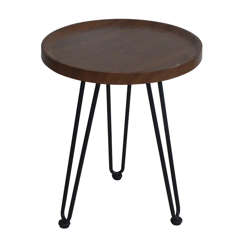 WOODWELL ΕΜ965,2MATRIX Τραπεζάκι Σαλονιού Καθιστικού, Μέταλλο Βαφή Μαύρο, Ξύλο Καρυδί Φ70xH.52cm ΕΜ965,2 WOODWELL ΕΜ965,2MATRIX Τραπεζάκι Σαλονιού Καθιστικού, Μέταλλο Βαφή Μαύρο, Ξύλο Καρυδί Φ70xH.52cm ΕΜ965,2
