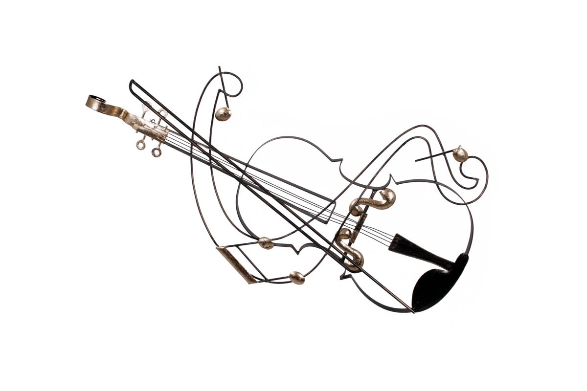 Insi Violin Wall Decoration 91,50×67εκ. Metal MD4306 Insi Violin Wall Decoration 91,50×67εκ. Metal MD4306