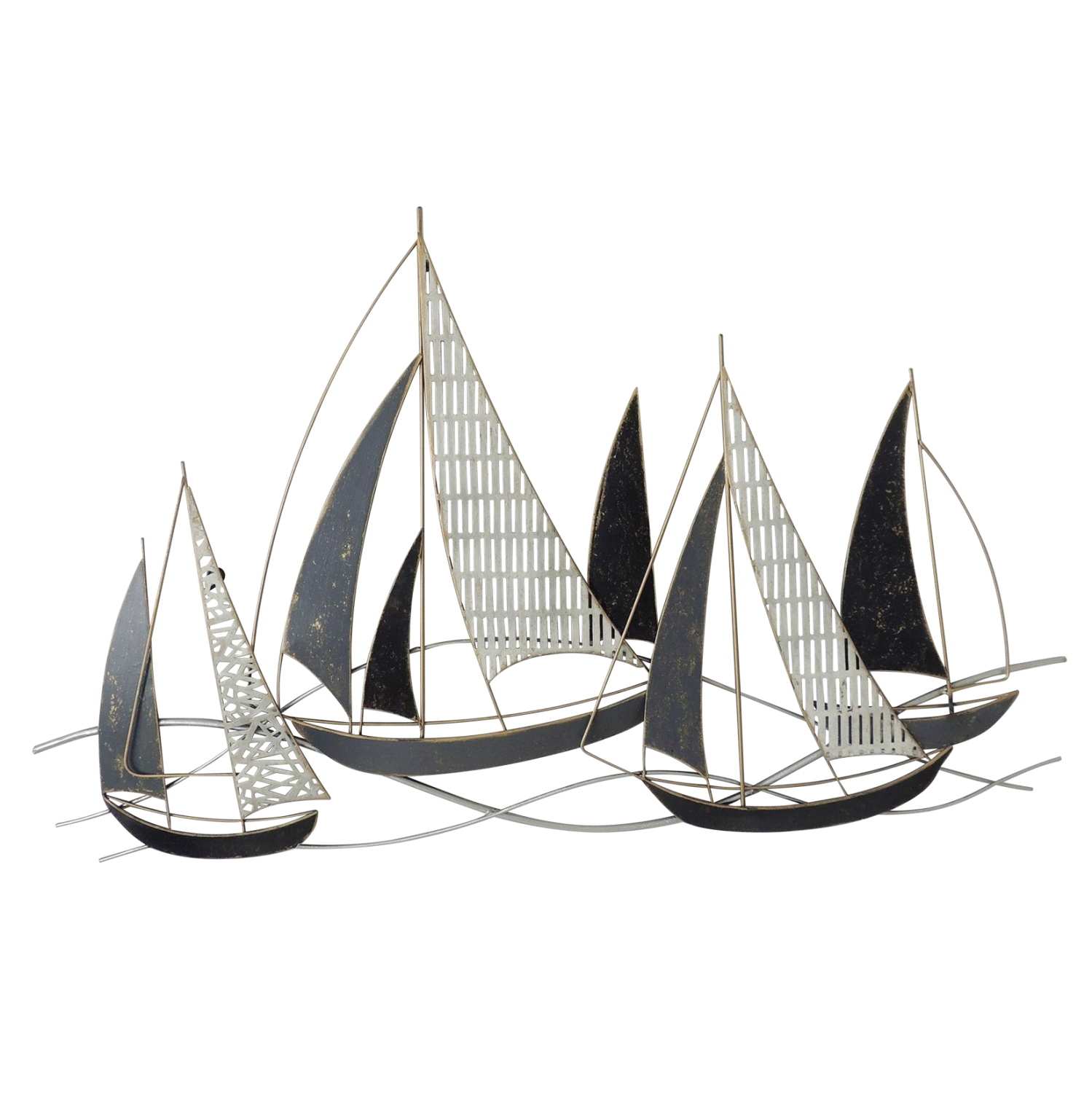 ΜΕΤΑΛΛΙΚΟ ΔΙΑΚΟΣΜΗΤΙΚΟ ΤΟΙΧΟΥ HM7160 ΑΝΘΡΑΚΙ ΛΕΥΚΟ ΧΡΥΣΟ 91x3x55Y εκ.