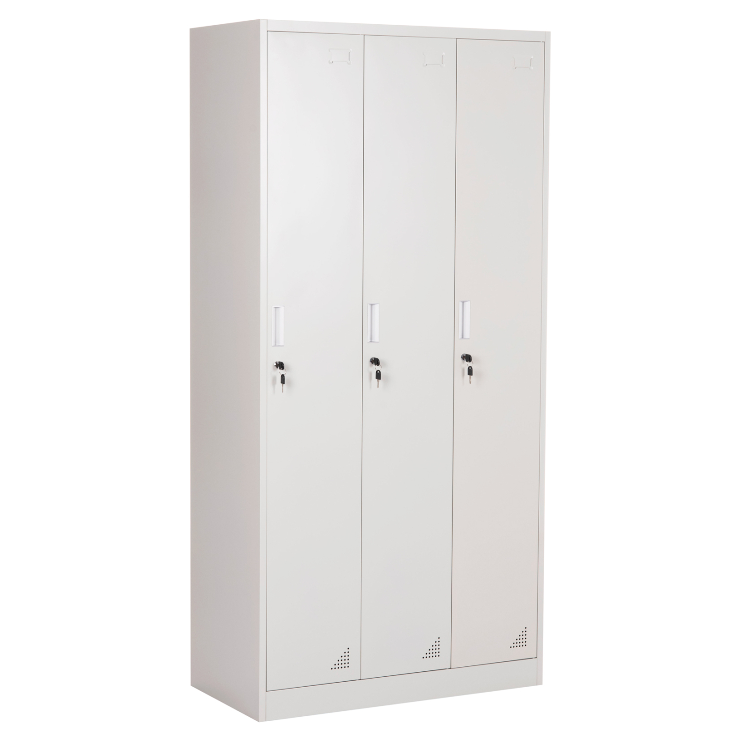 Intrahome ΜΕΤΑΛΛΙΚΟΣ ΤΡΙΠΛΟΣ ΦΟΡΙΑΜΟΣ ΜΕ ΚΛΕΙΔΑΡΙΕΣ & ΠΟΔΙΑ POLOKWCASABLANCANE ΓΚΡΙ 90x45x195Υεκ. intraho-0007903