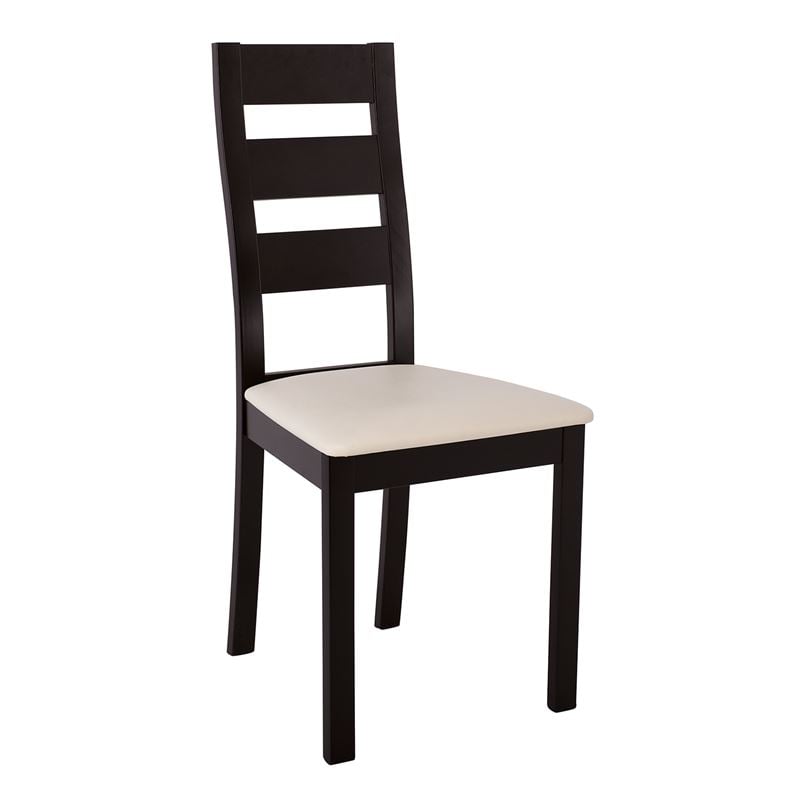 WOODWELL Ε782MILLER Καρέκλα Οξιά Σκούρο Καρυδί, PVC Εκρού 45x52x97cm Ε782 WOODWELL Ε782MILLER Καρέκλα Οξιά Σκούρο Καρυδί, PVC Εκρού 45x52x97cm Ε782