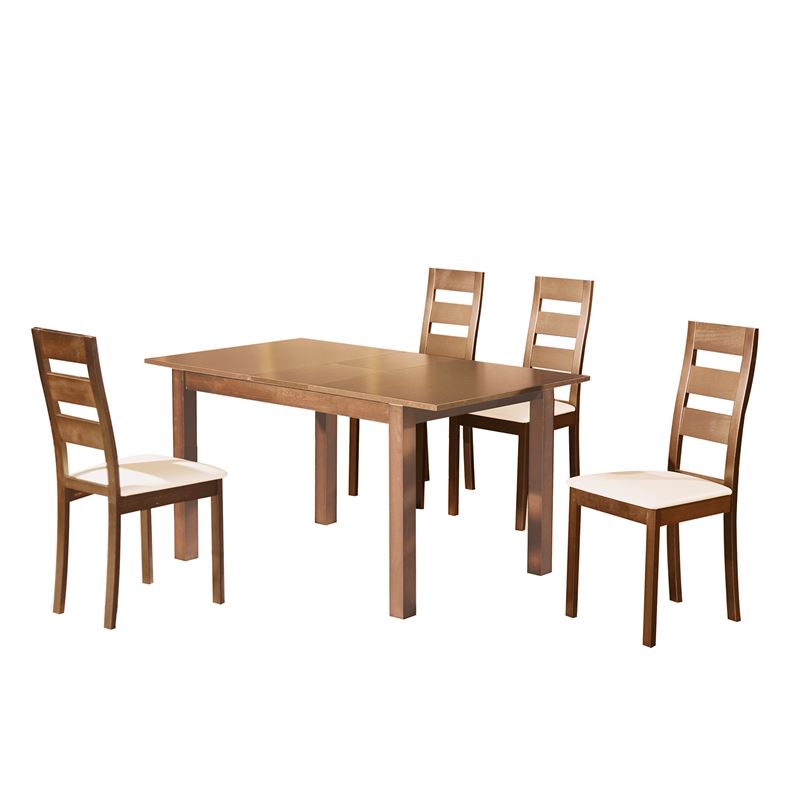 WOODWELL Ε781,1SMILLER Set Τραπεζαρία Κουζίνας Ξύλινη: Επεκτεινόμενο Τραπέζι+ 4 Καρέκλ.Aroma Beech-PVC Εκρού Table120+30x80x74Chair45x52x97 Ε781,1S WOODWELL Ε781,1SMILLER Set Τραπεζαρία Κουζίνας Ξύλινη: Επεκτεινόμενο Τραπέζι+ 4 Καρέκλ.Aroma Beech-PVC Εκρού Table120+30x80x74Chair45x52x97 Ε781,1S