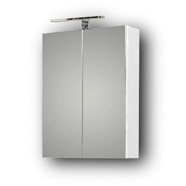 Καθρέφτης SIENA WHITE 55 3MSI055GL0W με ντουλάπια 52x14x65cm