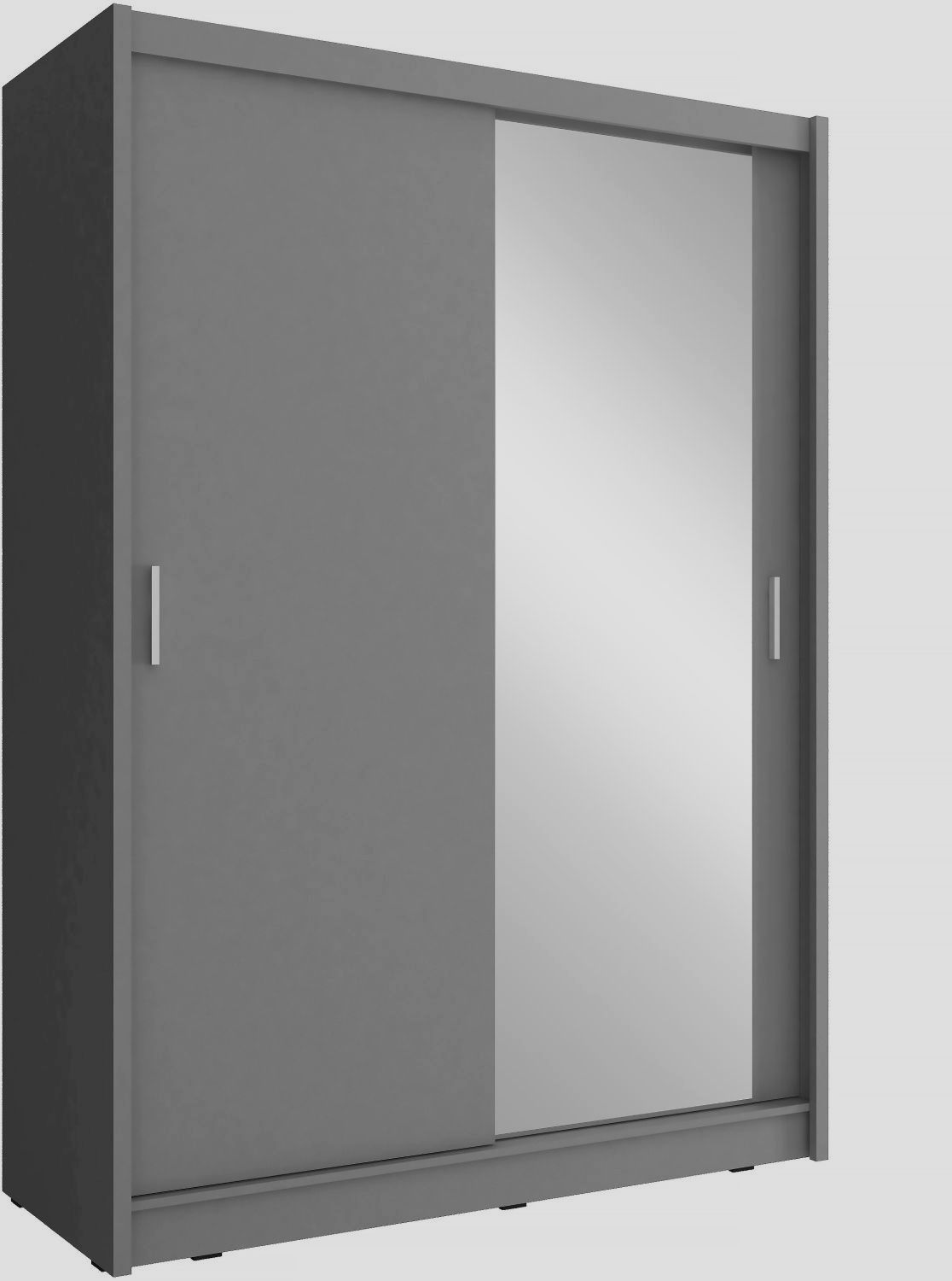 Lh-homefurniture Ντουλάπα Συρόμενη 24113-MJMw-150 Χρώμα Γραφίτης 150x200x62 cm 24113-MJMg-150 Lh-homefurniture Ντουλάπα Συρόμενη 24113-MJMw-150 Χρώμα Γραφίτης 150x200x62 cm 24113-MJMg-150
