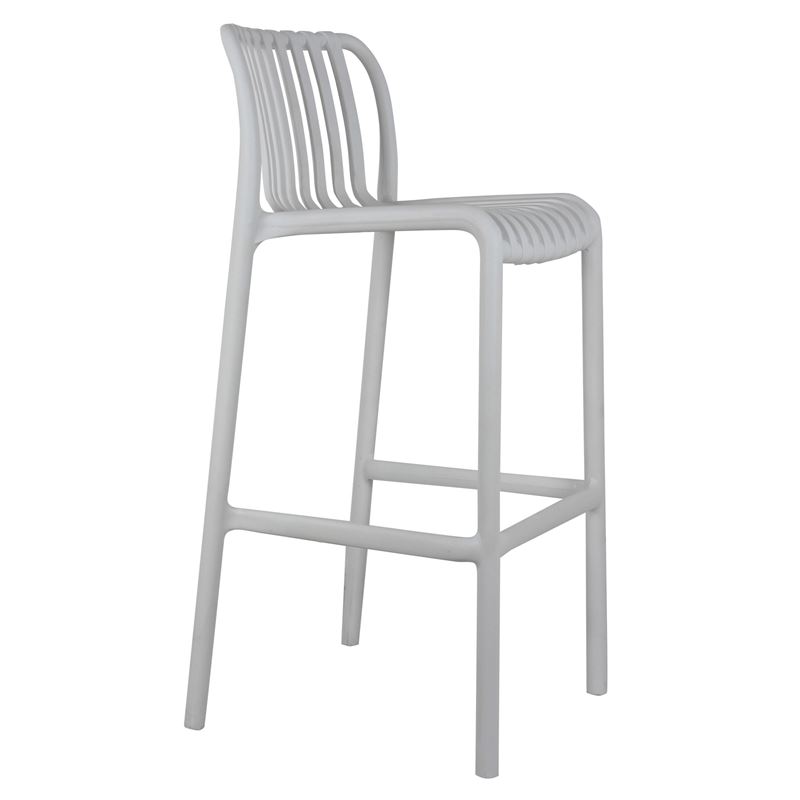 WOODWELL Ε3802,1MODA Σκαμπό Bar-Pro Στοιβαζόμενο, PP-UV Protection Απόχρωση Άσπρο 45x49x75/101cm Ε3802,1 WOODWELL Ε3802,1MODA Σκαμπό Bar-Pro Στοιβαζόμενο, PP-UV Protection Απόχρωση Άσπρο 45x49x75/101cm Ε3802,1