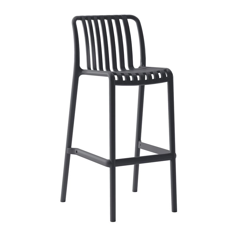 WOODWELL Ε3802,20MODA Σκαμπό Bar Στοιβαζόμενο PP – UV Protection, Απόχρωση Ανθρακί 38x47x75/102cm Ε3802,20 WOODWELL Ε3802,20MODA Σκαμπό Bar Στοιβαζόμενο PP – UV Protection, Απόχρωση Ανθρακί 38x47x75/102cm Ε3802,20