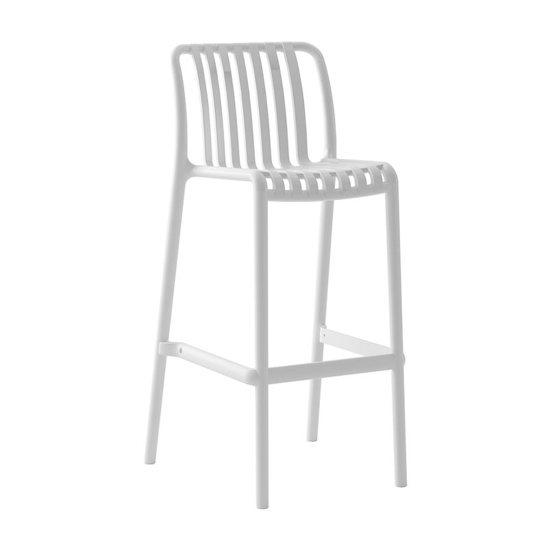 WOODWELL Ε3802,10MODA Σκαμπό Bar Στοιβαζόμενο PP – UV Protection, Απόχρωση Άσπρο 38x47x75/102cm Ε3802,10 WOODWELL Ε3802,10MODA Σκαμπό Bar Στοιβαζόμενο PP – UV Protection, Απόχρωση Άσπρο 38x47x75/102cm Ε3802,10