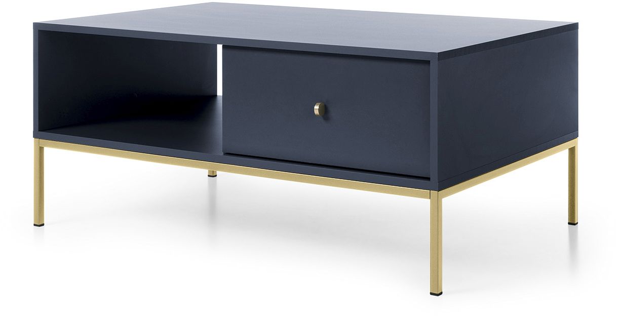 Lh-homefurniture Τραπεζάκι Mono Μπλε +χρυσό 103,5×46,2x68cm P_MNB_40_G Lh-homefurniture Τραπεζάκι Mono Μπλε +χρυσό 103,5×46,2x68cm P_MNB_40_G