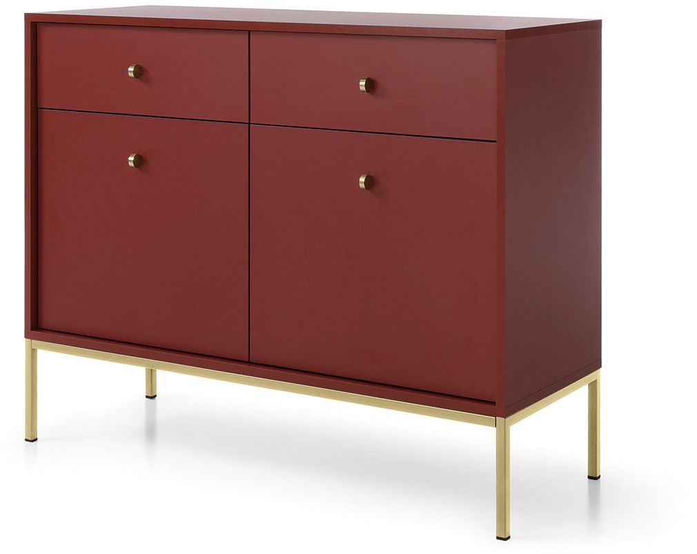 Lh-homefurniture Μπουφές Mono χρώμα Μπορντό +Χρυσό 103,5×83,2x39cm P_MNR_21S_G Lh-homefurniture Μπουφές Mono χρώμα Μπορντό +Χρυσό 103,5×83,2x39cm P_MNR_21S_G