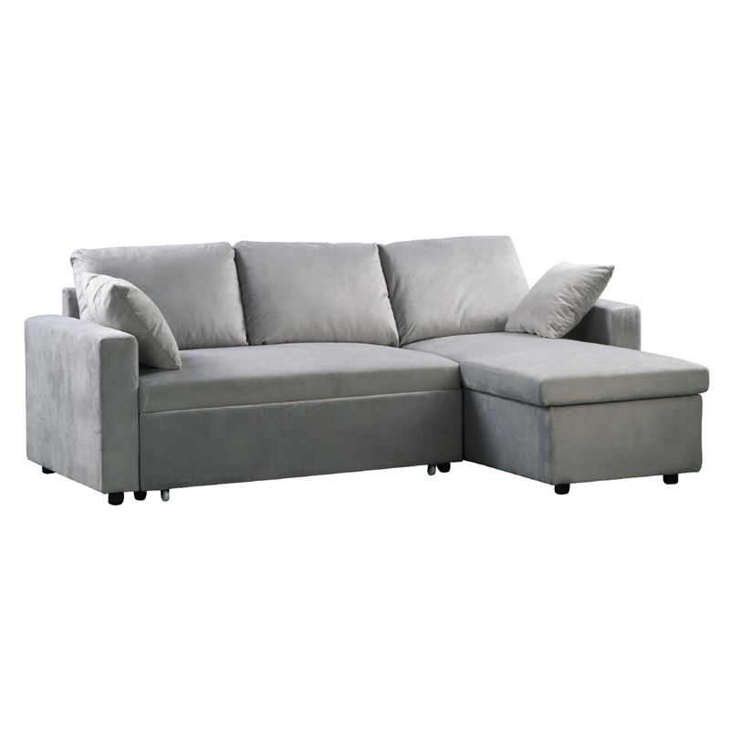 WOODWELL Ε9586,2MONTREAL Καναπές – Κρεβάτι με Χώρο Αποθήκευσης, Αναστρέψιμη Γωνία, Velure Ανοιχτό Γκρι 223x146x80x83cm Bed:118x194x46 Ε9586,2 WOODWELL Ε9586,2MONTREAL Καναπές – Κρεβάτι με Χώρο Αποθήκευσης, Αναστρέψιμη Γωνία, Velure Ανοιχτό Γκρι 223x146x80x83cm Bed:118x194x46 Ε9586,2