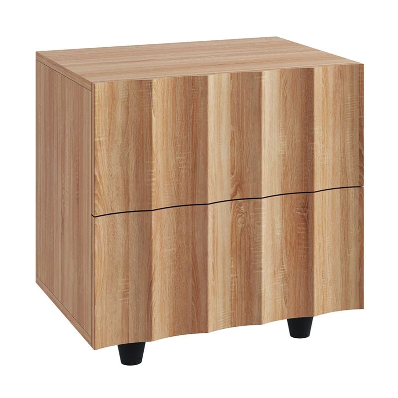 WOODWELL MOTION Κομοδίνο με 2 Συρτάρια, Απόχρωση Φυσικό 48x40x50cm Ε7501,1