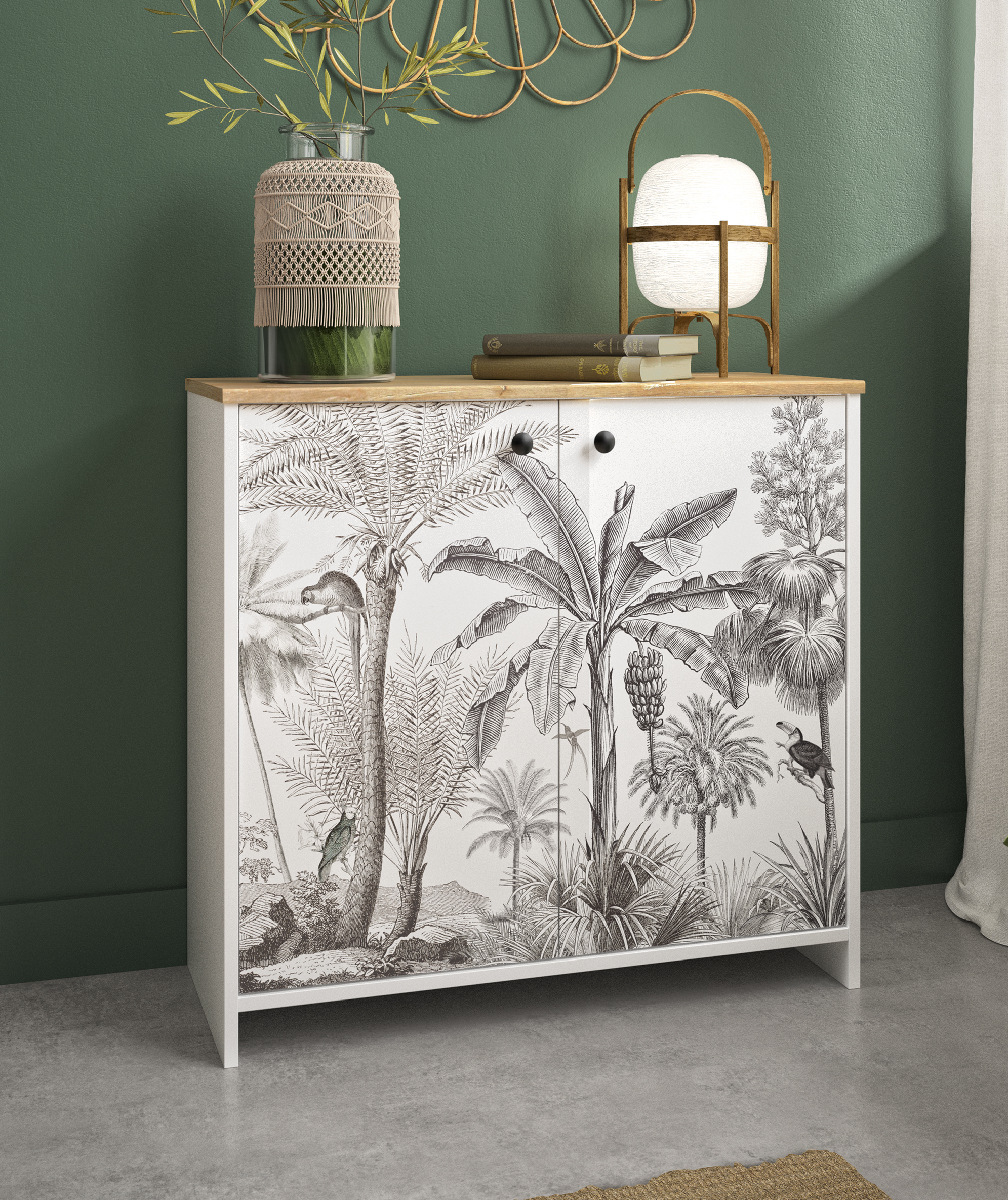 Insi Motoco κονσόλα – ντουλάπι αποθήκευσης 80x36x77εκ. White – Ceruse Chestnut 0151.GM10 Insi Motoco κονσόλα – ντουλάπι αποθήκευσης 80x36x77εκ. White – Ceruse Chestnut 0151.GM10