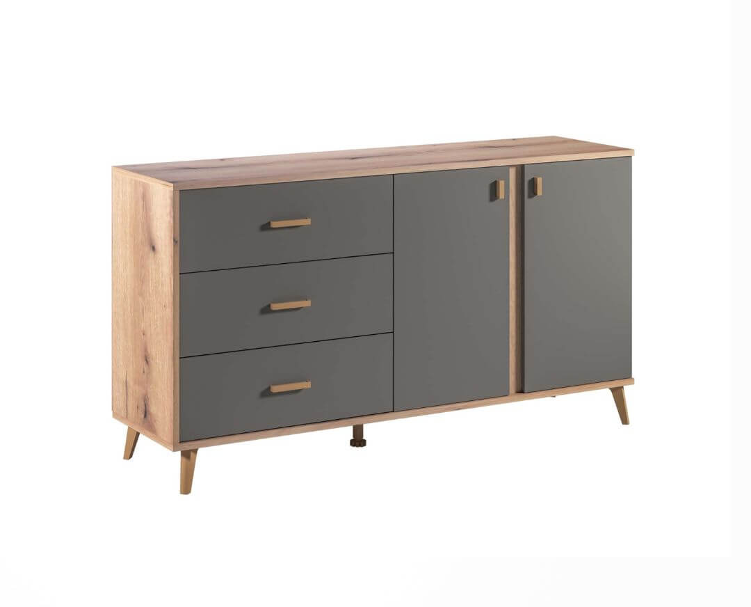 MATIS Μπουφές PORTO artisan/ γκρι 154,2x40x80,6 MATIS180363