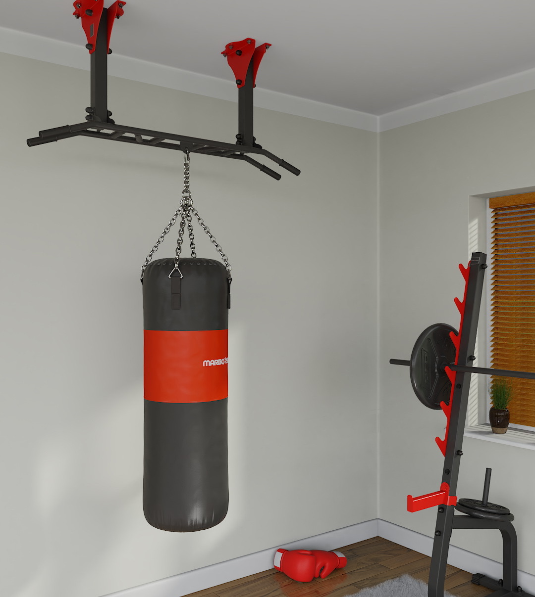 MARBO Sport Μονόζυγο Τοίχου CrossFit (με κρίκο) MARBO MS-D203 Λ-574 MARBO Sport Μονόζυγο Τοίχου CrossFit (με κρίκο) MARBO MS-D203 Λ-574