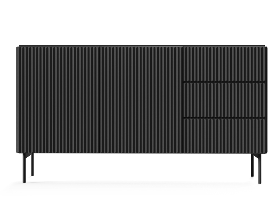 Μπουφές Muti με συρτάρια Ανθρακί 147x81x40cm