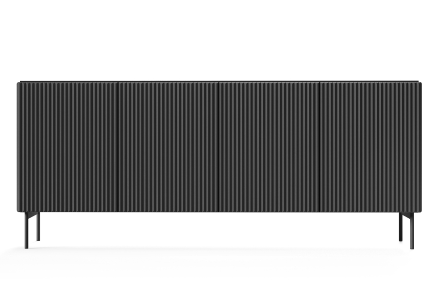 Μπουφές Muti Ανθρακί 195x81x40cm