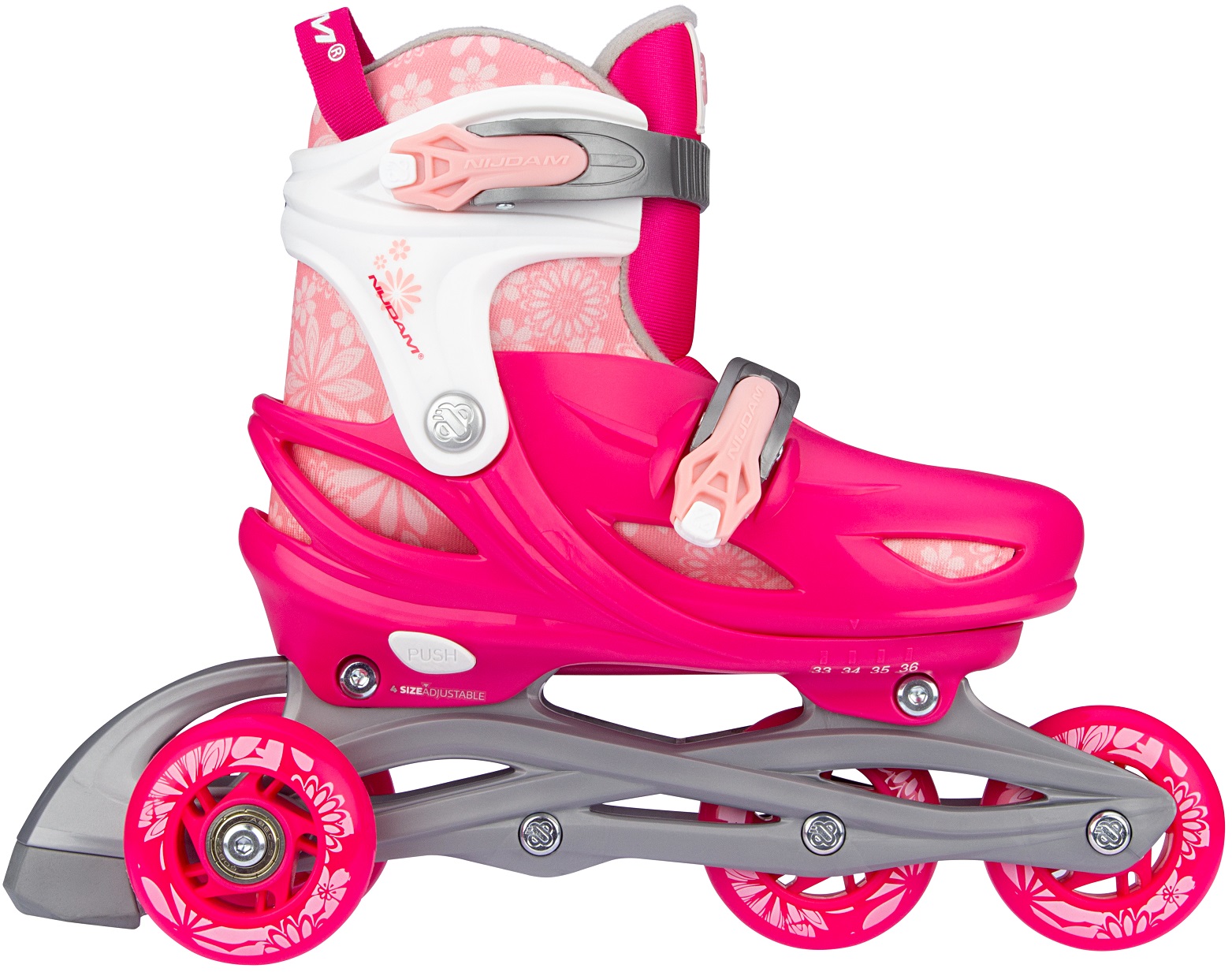 Nijdam® Nijdam Inline Skates Ρυθμιζόμενα 3-σε-1 “Floral Switch” N22AA01 Nijdam® Nijdam Inline Skates Ρυθμιζόμενα 3-σε-1 “Floral Switch” N22AA01
