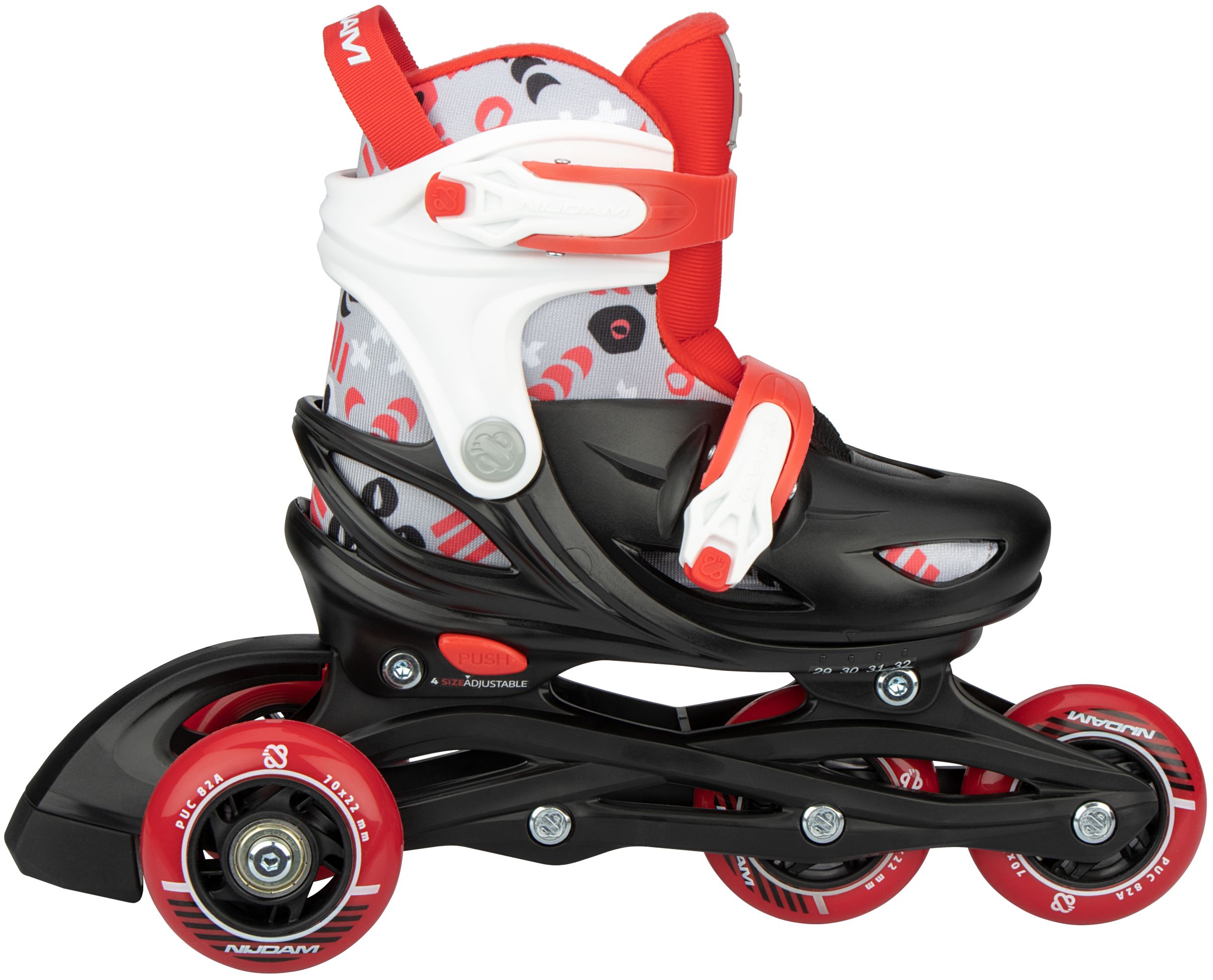 Nijdam® Nijdam Inline Skates Ρυθμιζόμενα 3-σε-1 “Street Shift” N22AA02 Nijdam® Nijdam Inline Skates Ρυθμιζόμενα 3-σε-1 “Street Shift” N22AA02