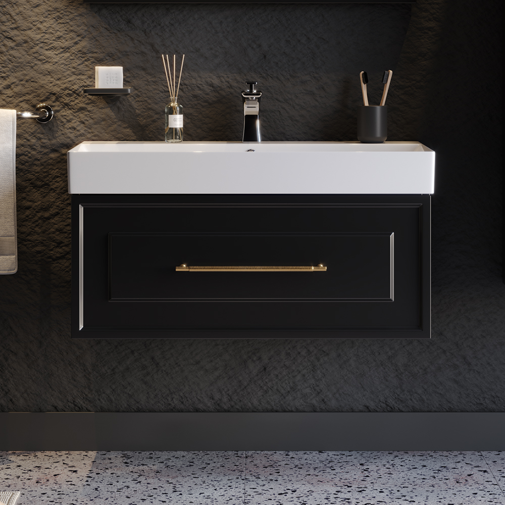 Πάγκος NAPOLI Μαύρο MDF 18mm Λάκα 85 S3NAP085BLM 85×45.5x44cm S3NAP085BLM Πάγκος NAPOLI Μαύρο MDF 18mm Λάκα 85 S3NAP085BLM 85×45.5x44cm S3NAP085BLM