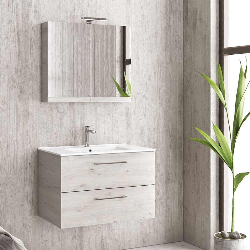 KARAG NEW ELSA Βάση με δύο συρτάρια Ice Oak 8902 NEW ELSA 75 KARAG 74x45x48cm KARAG-5206836048772 KARAG NEW ELSA Βάση με δύο συρτάρια Ice Oak 8902 NEW ELSA 75 KARAG 74x45x48cm KARAG-5206836048772