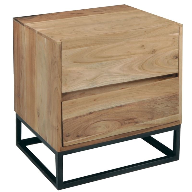 WOODWELL ΕΑ7016,WNEPAL-W Κομοδίνο Μέταλλο Βαφή Μαύρο, Ξύλο Ακακία Φυσικό 50x40x55cm ΕΑ7016,W WOODWELL ΕΑ7016,WNEPAL-W Κομοδίνο Μέταλλο Βαφή Μαύρο, Ξύλο Ακακία Φυσικό 50x40x55cm ΕΑ7016,W