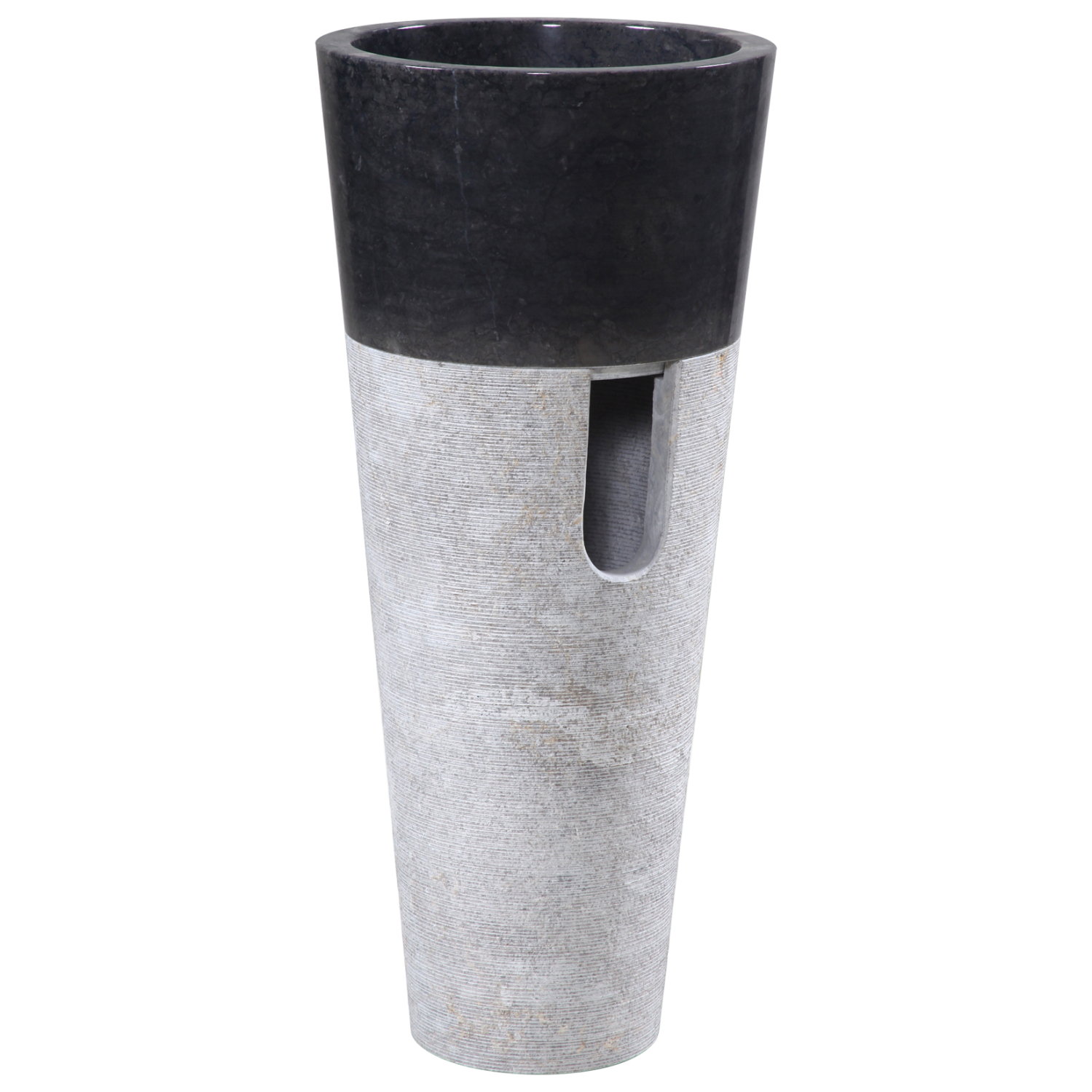 Intrahome ΝΙΠΤΗΡΑΣ ΜΑΡΜΑΡΙΝΟΣ ΚΩΝΙΚΟΣ ΣΕ ΜΑΥΡΟ & ΓΚΡΙ Φ40x90Yεκ..01 intraho-1726244