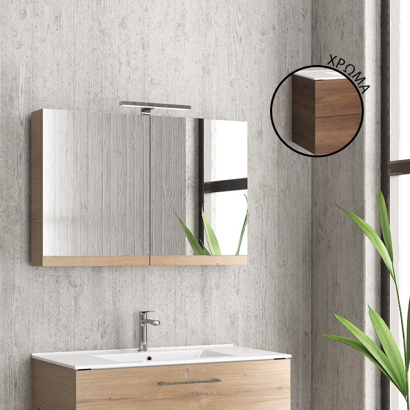 KARAG Καθρέπτης ανοιγόμενος με δύο πόρτες Brown 8702 Collection:NEW KARAG 90x13x60cm KARAG-5206836046563 KARAG Καθρέπτης ανοιγόμενος με δύο πόρτες Brown 8702 Collection:NEW KARAG 90x13x60cm KARAG-5206836046563