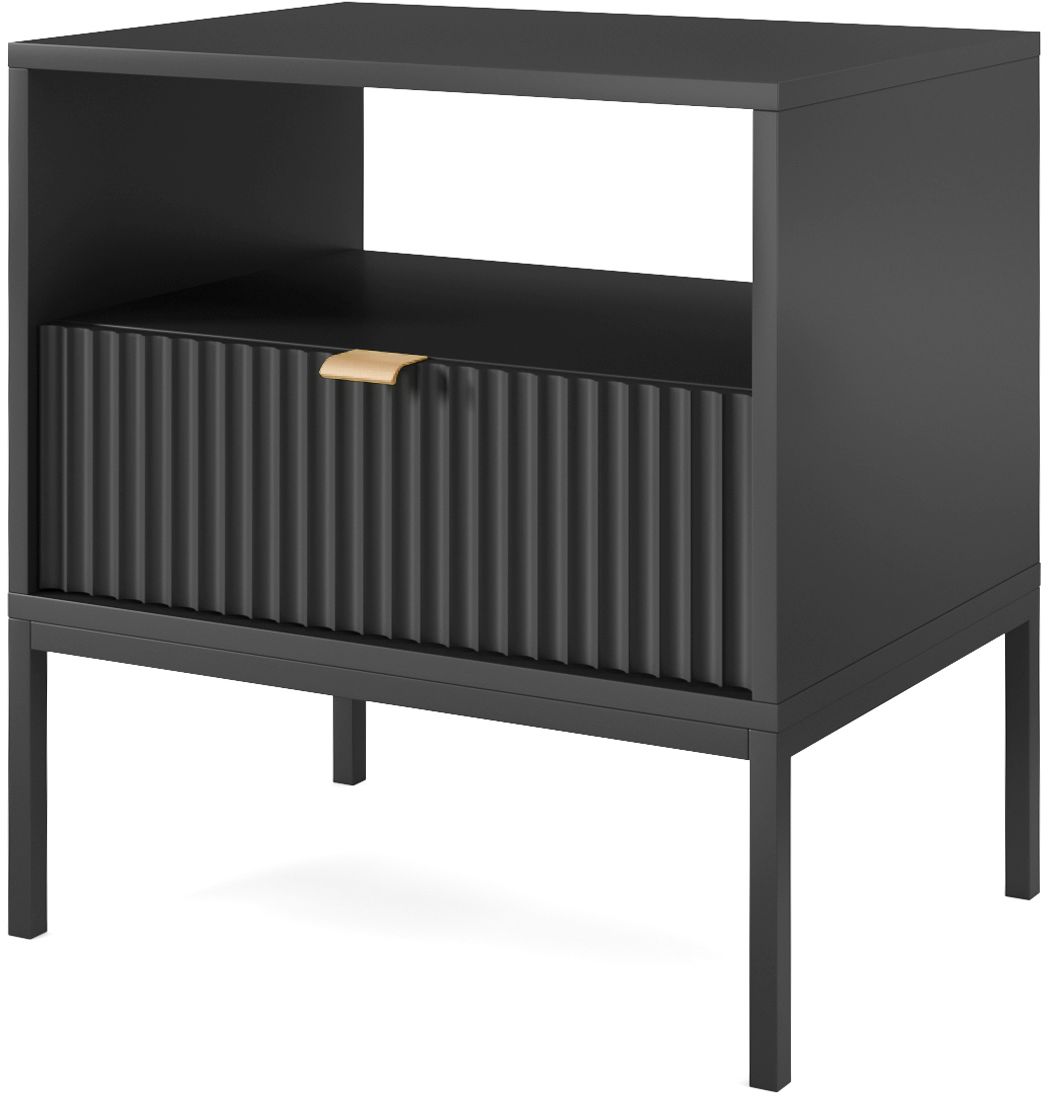 Lh-homefurniture Κομοδίνο Nova Ανθρακί 54x56x39cm P_Nova_11_CZ_b Lh-homefurniture Κομοδίνο Nova Ανθρακί 54x56x39cm P_Nova_11_CZ_b
