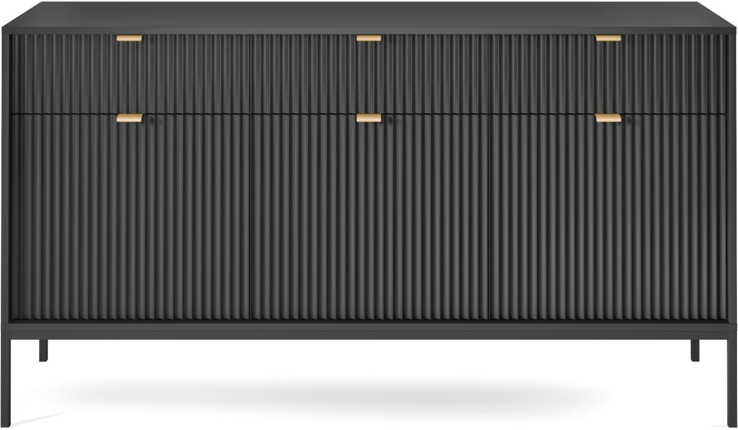 Lh-homefurniture Μπουφές Nova Ανθρακί 154x39x83cm P_Nova_21_c_B Lh-homefurniture Μπουφές Nova Ανθρακί 154x39x83cm P_Nova_21_c_B
