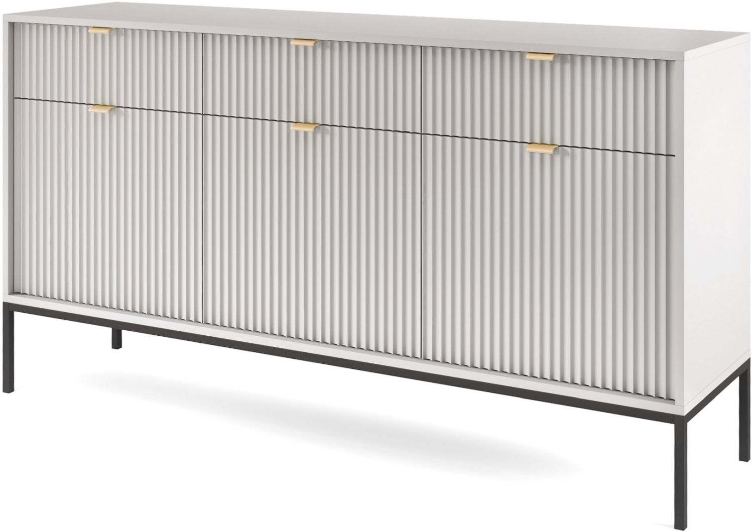 Lh-homefurniture Μπουφές Nova Γκρι 154x39x83cm P_Nova_21_s_b Lh-homefurniture Μπουφές Nova Γκρι 154x39x83cm P_Nova_21_s_b