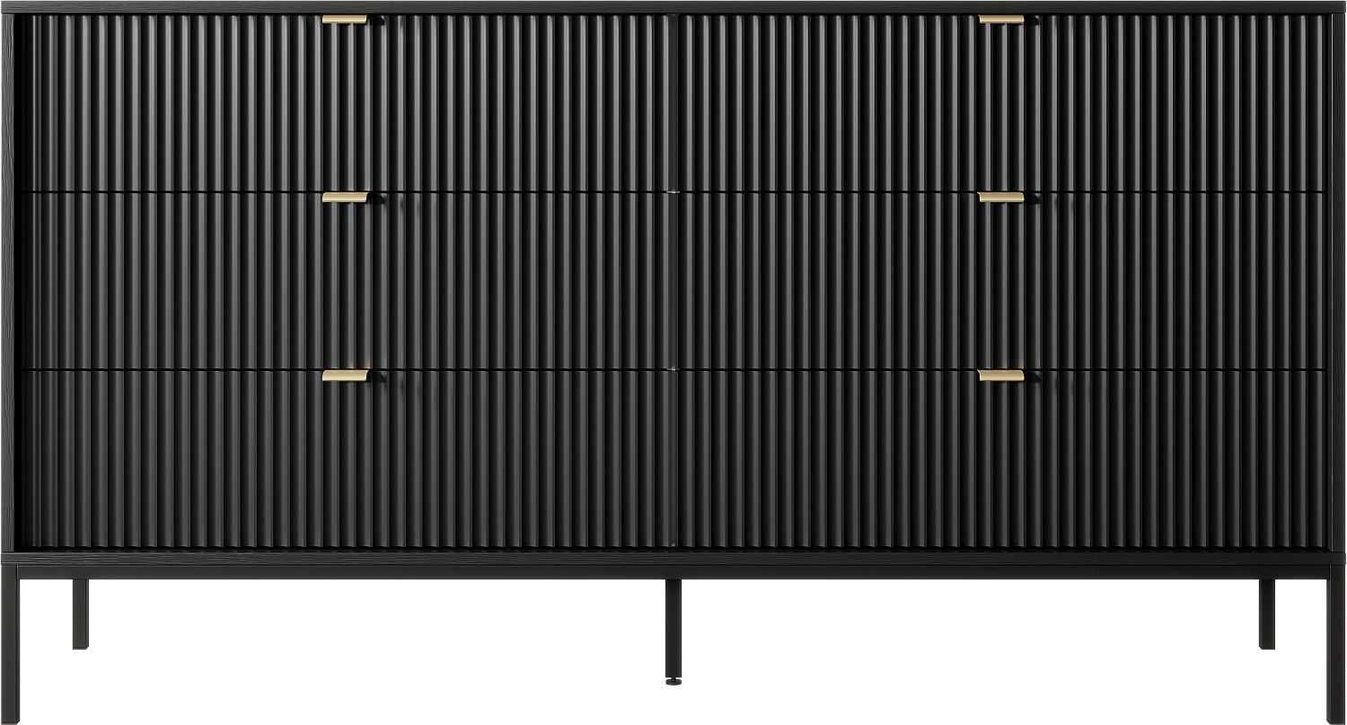 Lh-homefurniture Συρταριέρα Nova χρώμα Ανθρακί με 6 συρτάρια 154x91x39cm P_NOVA_Cz_cz_21-6s Lh-homefurniture Συρταριέρα Nova χρώμα Ανθρακί με 6 συρτάρια 154x91x39cm P_NOVA_Cz_cz_21-6s