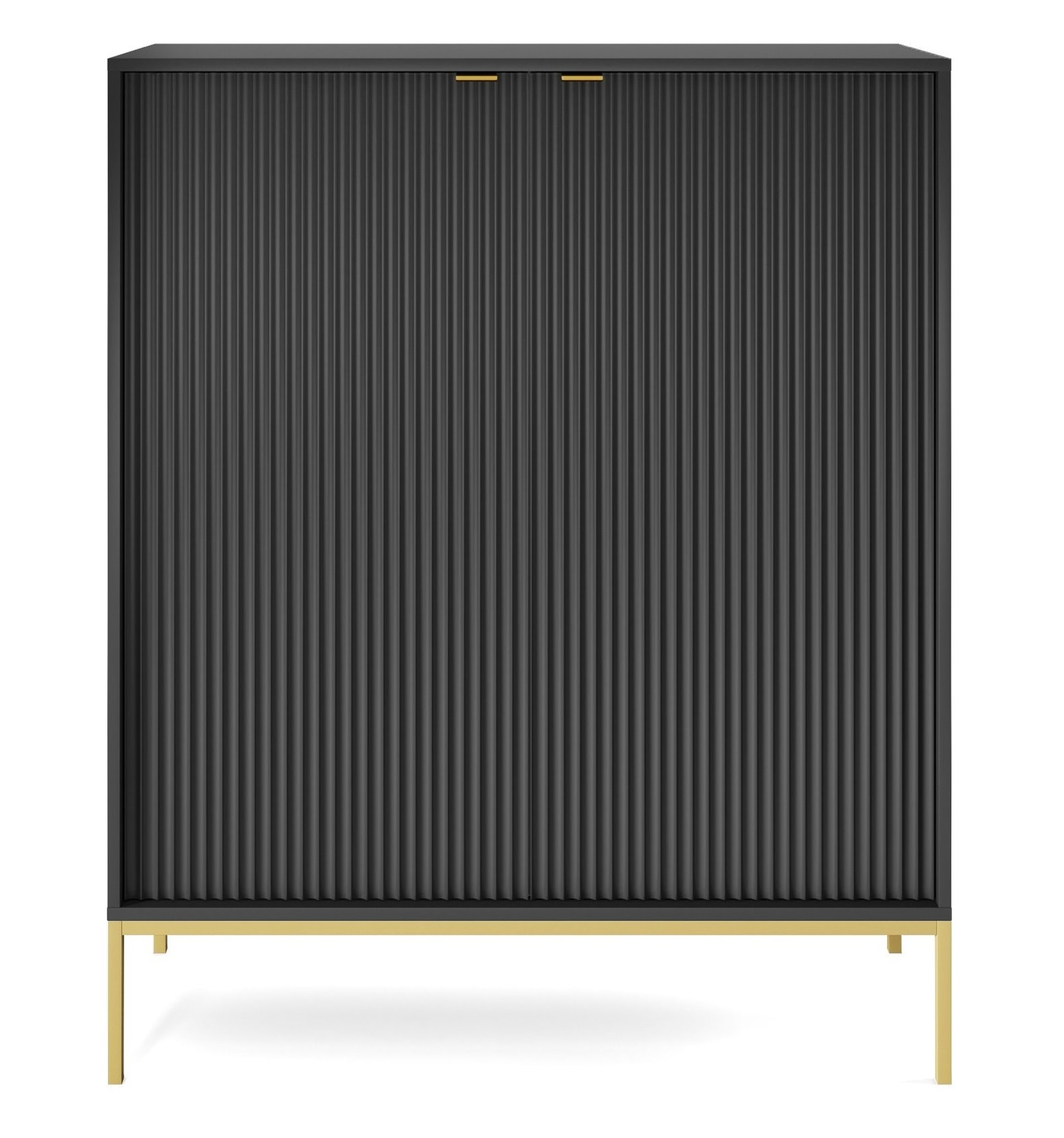 Μπουφές Nova Ανθρακί + Χρυσό 104x125x39cm